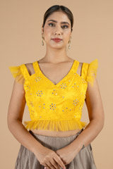 Yellow Blouse3961 video